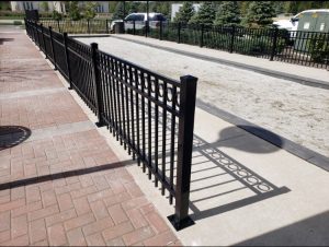 Powder Springs Aluminum Fence metal gate fence e1570815392751 300x226